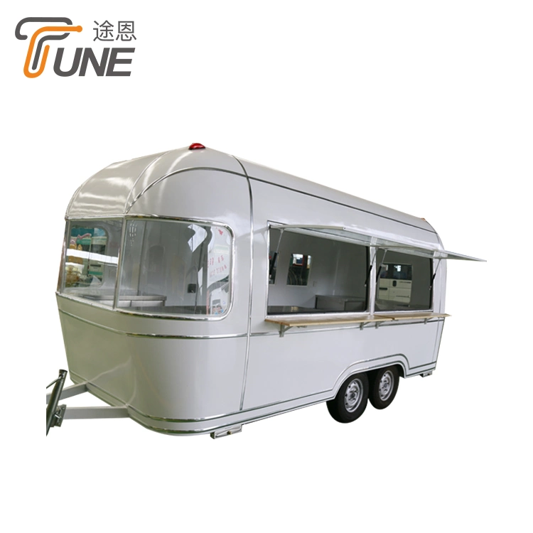 Factory Customized Airstream Shiny Used Food Truck for Sale Thailand