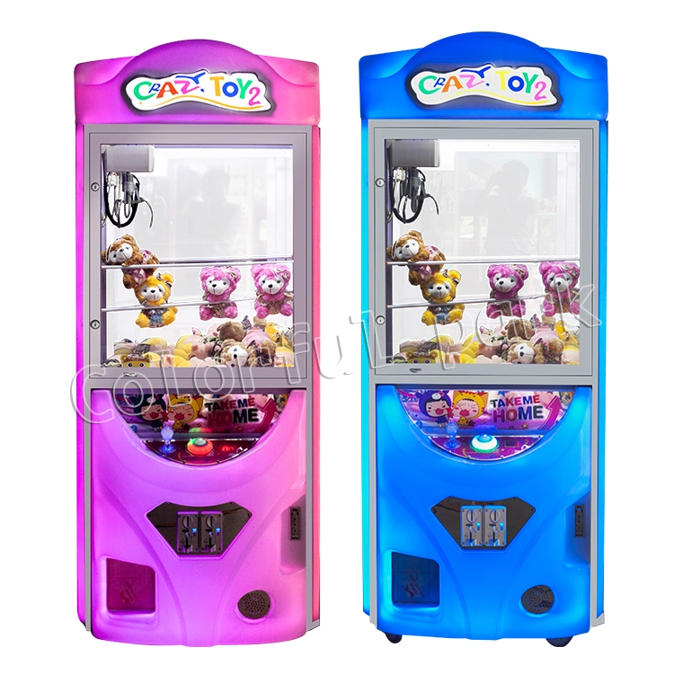 Wholesale Arcade Game Machine Crazy Toy 2 Crane Claw Machine for Sale