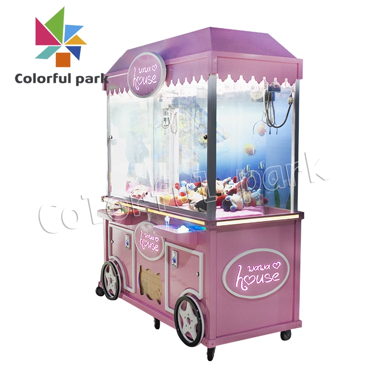 Colorful Park Doll Crane Gift Coin Operated Arcade Amusement Toy Crane Claw Game
